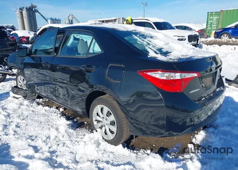 2016 Toyota Corolla Le z USA, uszkodzony, nr VIN 2T1BURHE4GC704672